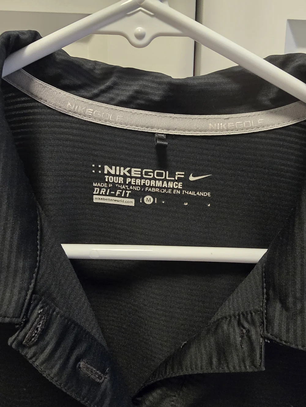 Nike Golf Women's Black Tour Performance Dri-Fit Short Sleeve Polo Shirt Medium
